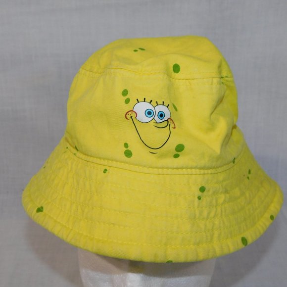 Sponge Bob Square Pants Yellow Kids / Child 3-5 Bucket Hat - Picture 2 of 6
